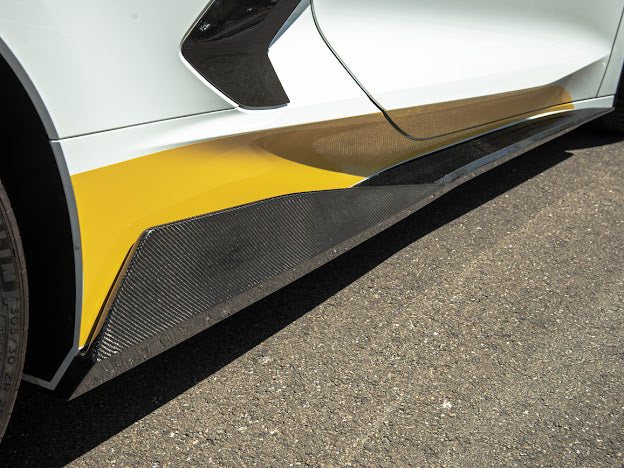 2020+ C8 Corvette - "5VM Style" Side Skirt / Rocker Panel Ground Effects